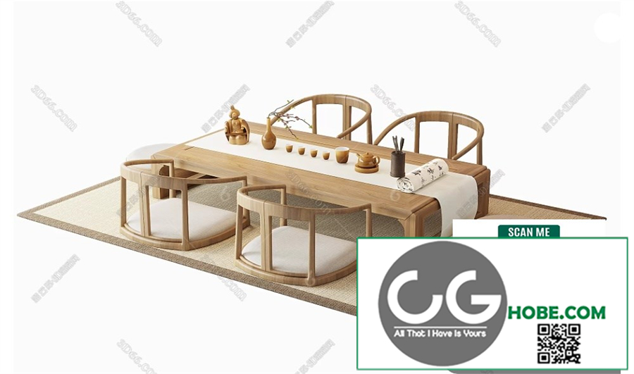 Tea Room 93 3D Model